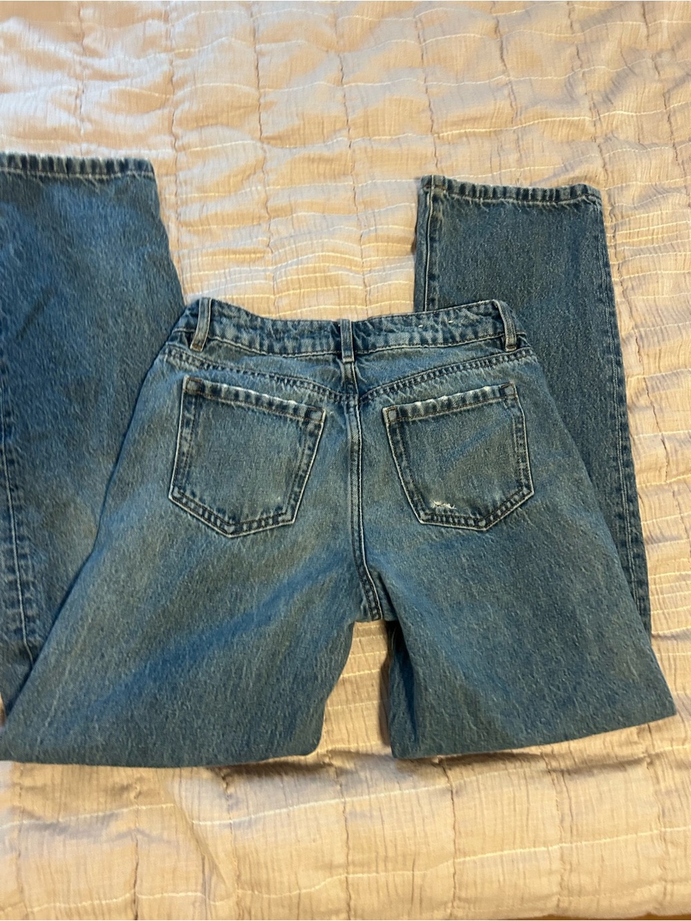 Garage Medium Blue Flare-Wide Leg Jeans